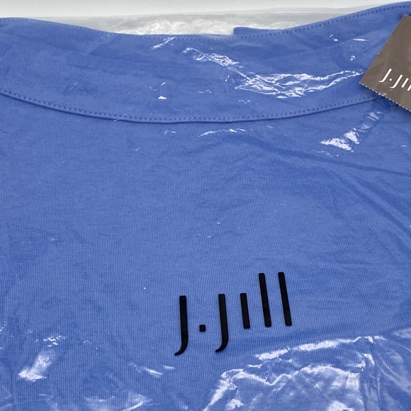 J. Jill MP NEW Pima Cotton Elbow-Sleeve Boat-neck Top NWT - Picture 5 of 6